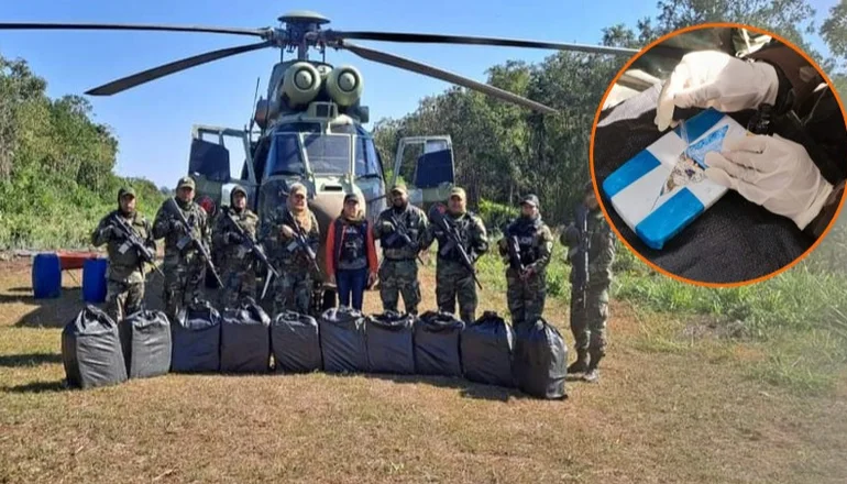 Encuentran pista clandestina en Beni y secuestran 412.5 kilogramos de cocaína