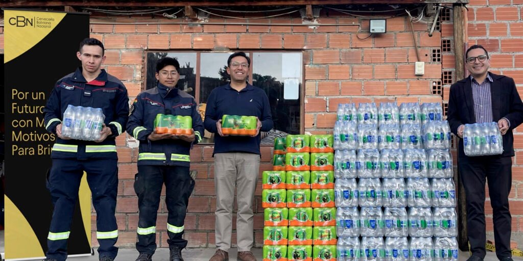 CBN dona 2.000 litros de bebidas hidratantes para apoyar a bomberos en Roboré