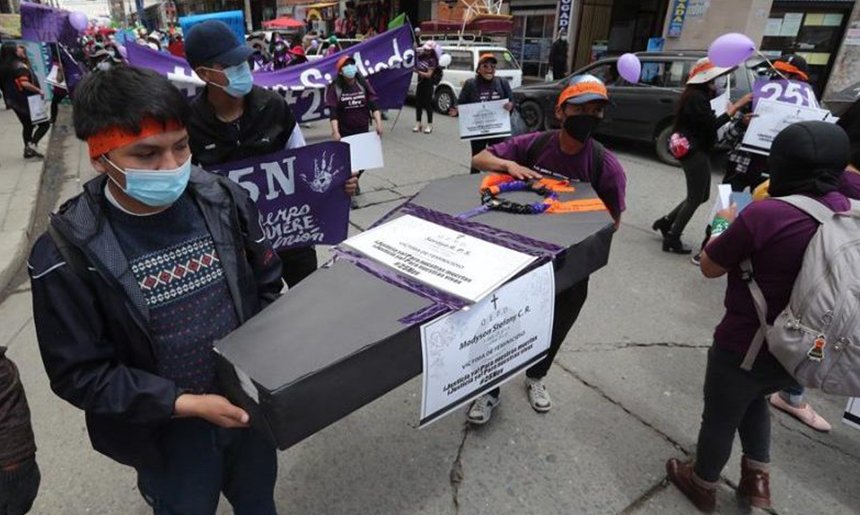 Bolivia registra 59 feminicidios y 22 infanticidios en lo que va del año