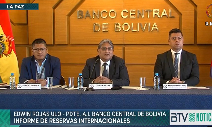 Reservas internacionales de Bolivia aumentan a $1.905 millones en agosto