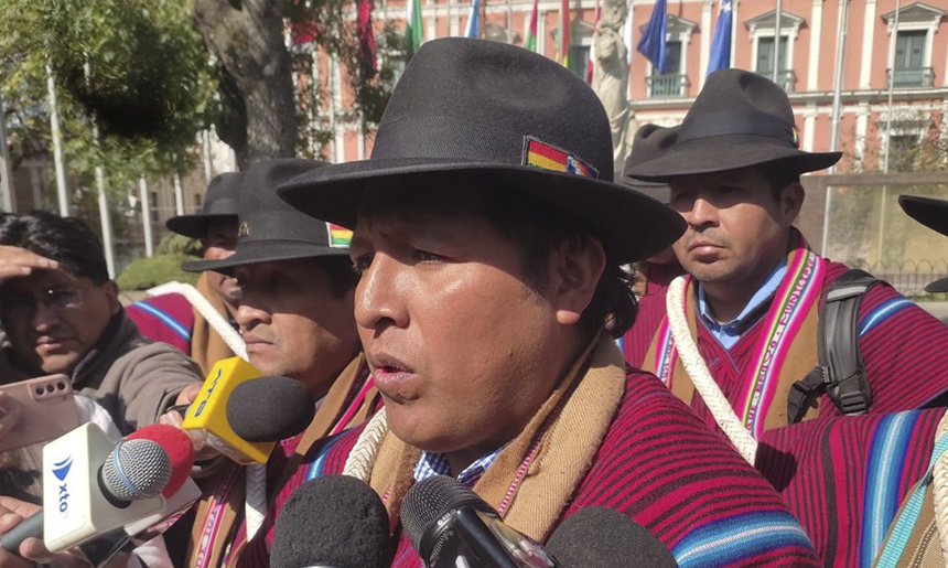 Dirigente Alejo denuncia infiltrados disfrazados en movilización de Ponchos Rojos