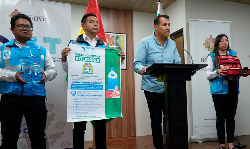 En terminales y aeropuertos acopian donaciones para afectados por los incendios forestales