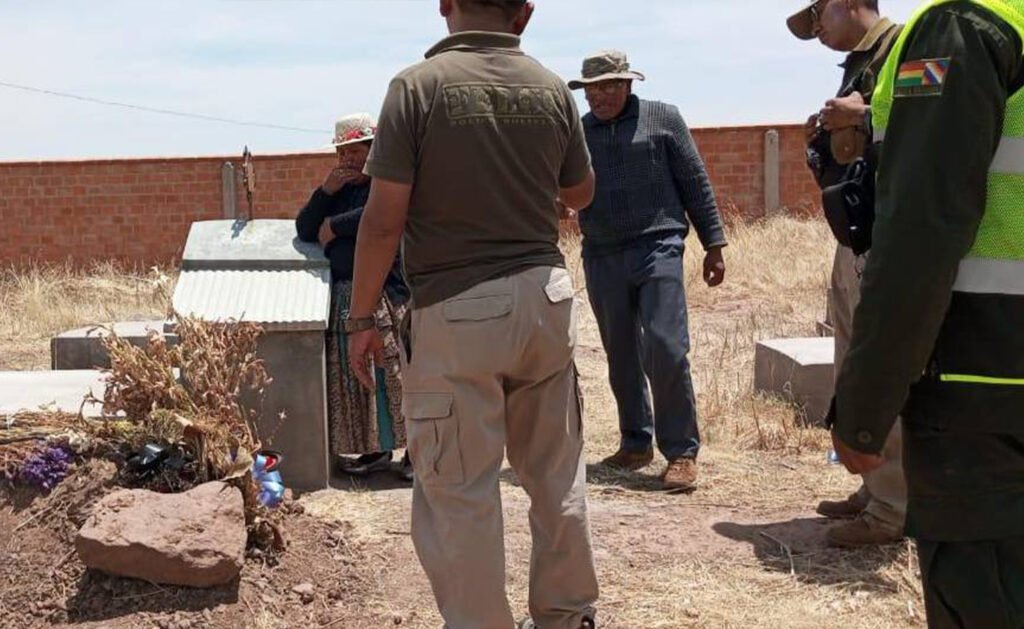 Exhumación confirma feminicidio en Tiahuanaco; cuatro personas son investigadas