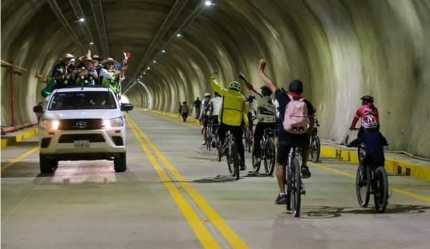 Gobierno une el Oriente y Occidente con la Inauguración del Túnel de Incahuasi