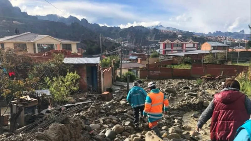 Alerta roja en Callapa: Alcalde de La Paz advierte sobre riesgo de mazamorra