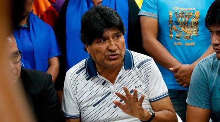 Evo admite que no está en la marcha y que Ponciano Santos fue detenido