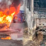 Conductor fallece tras choque frontal e incendio de vehículos en Villa Tunari